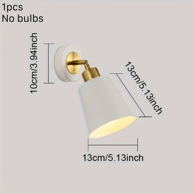 Moderne metallvegglampe | Justerbar lampe for soverom og stue