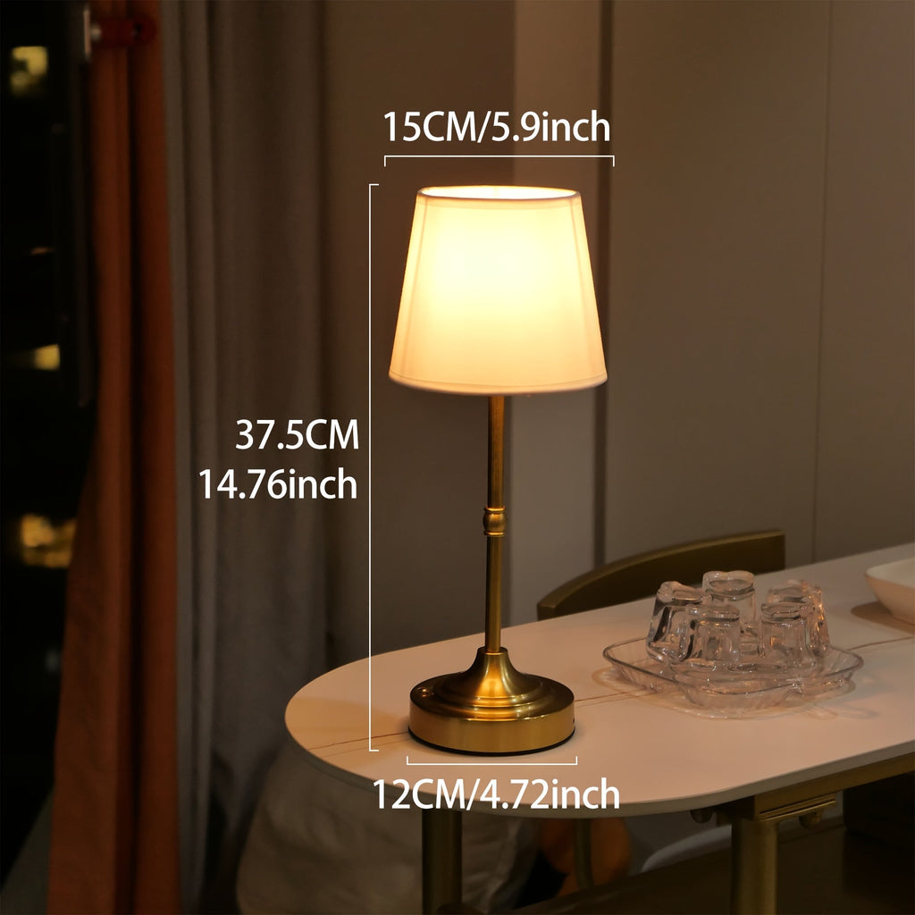 Dimbar ledningsfri bordlampe | USB-oppladbar