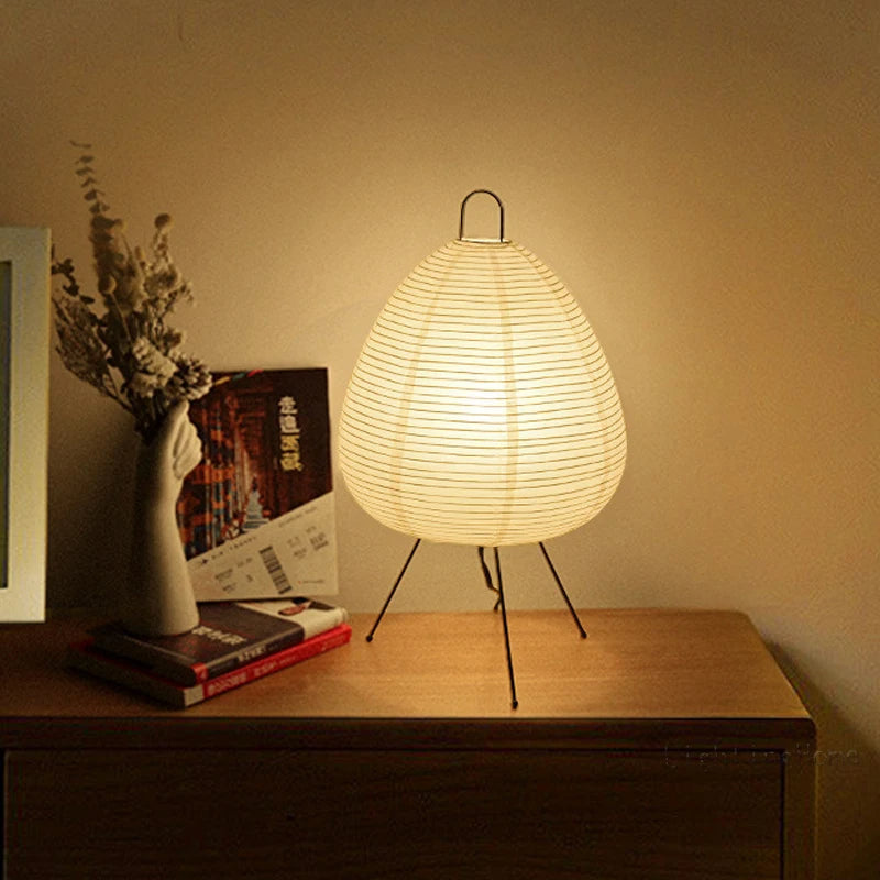 Japansk rispapirlampe | Minimalistisk zen-belysning
