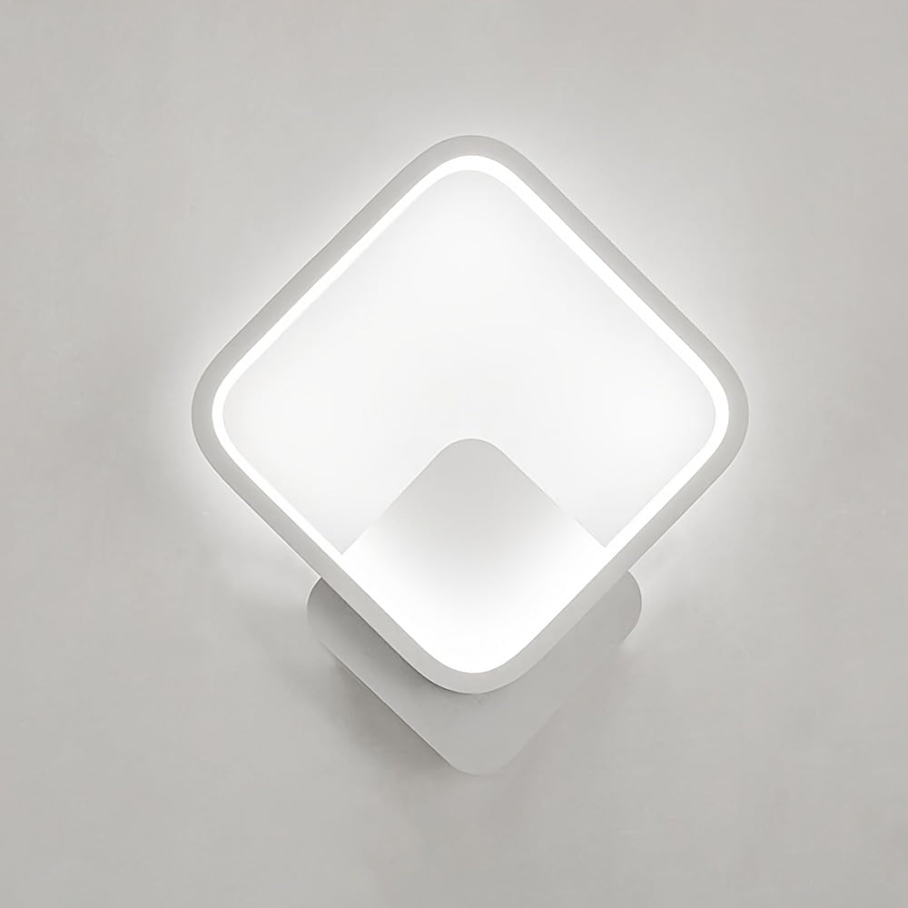 Moderne kvadratisk LED-vegglampe | Minimalistisk geometrisk armatur