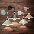 Moderne vegglampe i metall | Industriell vegglampearmatur i oljet finish