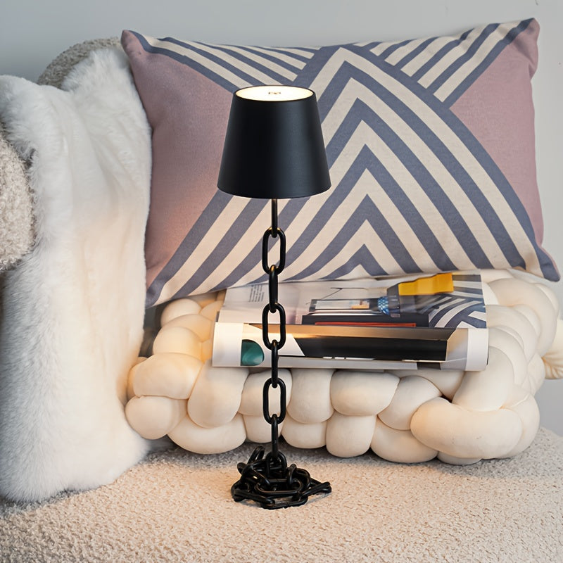 Moderne lenkedesign bordlampe | Oppladbar berøringsstyrt LED-lampe