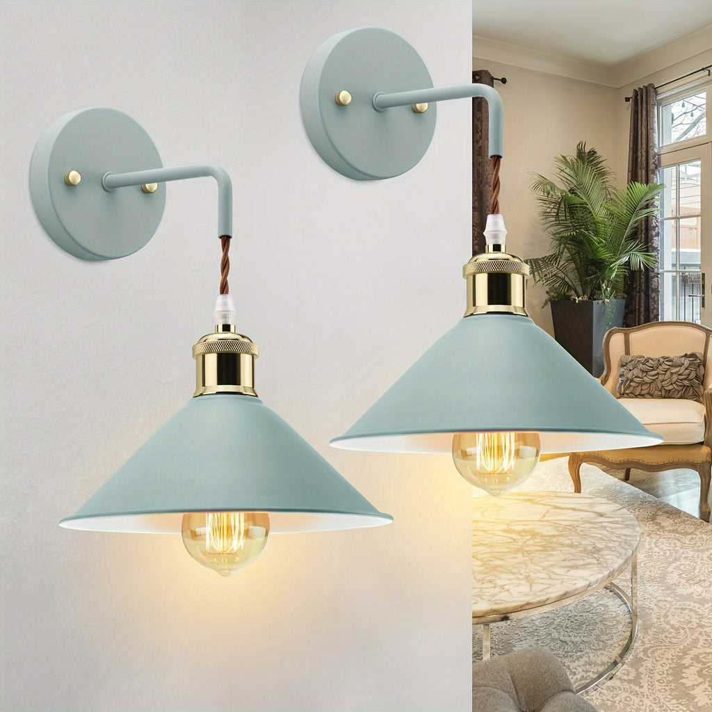 Moderne vegglampe i metall | Industriell vegglampearmatur i oljet finish