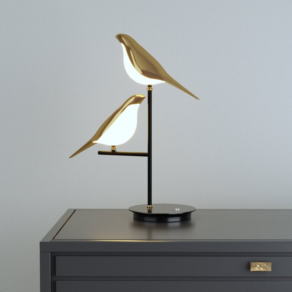 Golden Birdlight vegglampe | Moderne nordisk LED-vegglampe