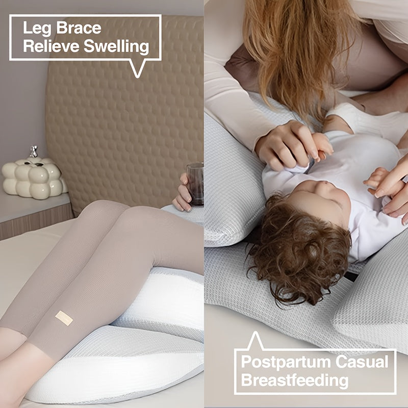 Justerbar graviditetspute | Ergonomisk støtte for side- og magesovere