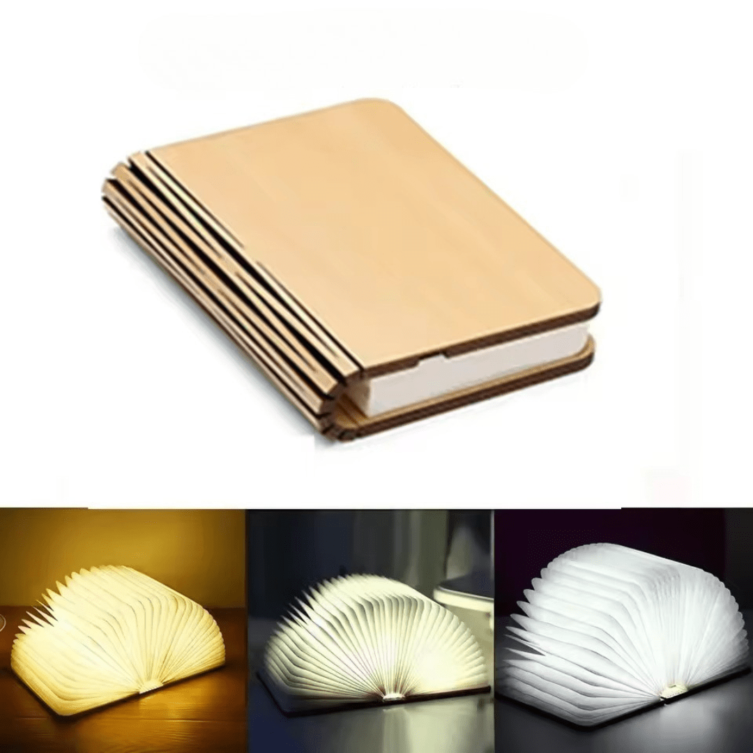 Lumibook bordlampe | 360° sammenleggbar oppladbar lampe