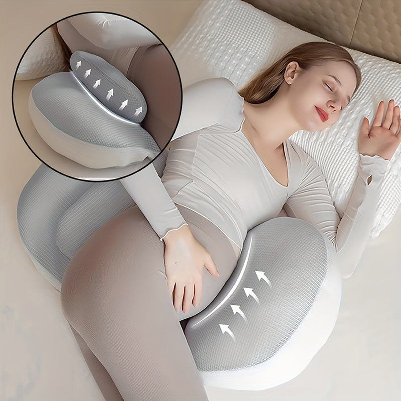 Justerbar graviditetspute | Ergonomisk støtte for side- og magesovere