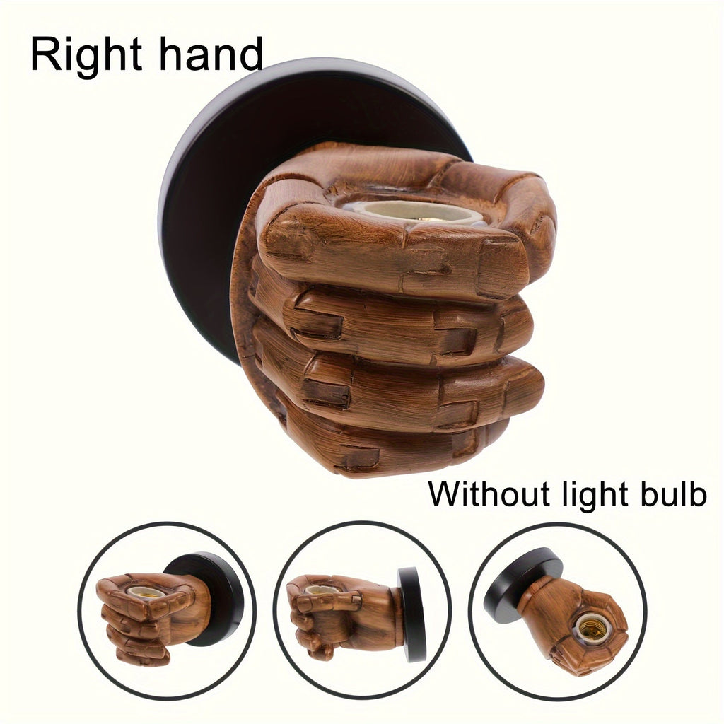 Industriell håndformet vegglampe | E26 veggarmatur i resin