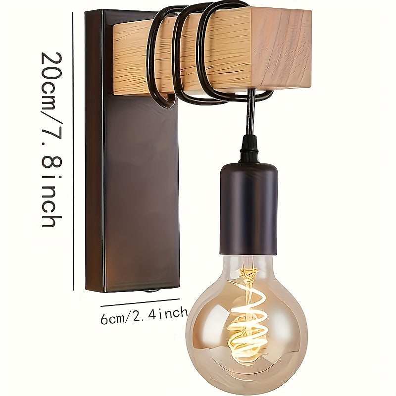 Moderne industriell vegglampe | E27-sokkel og metallfinish