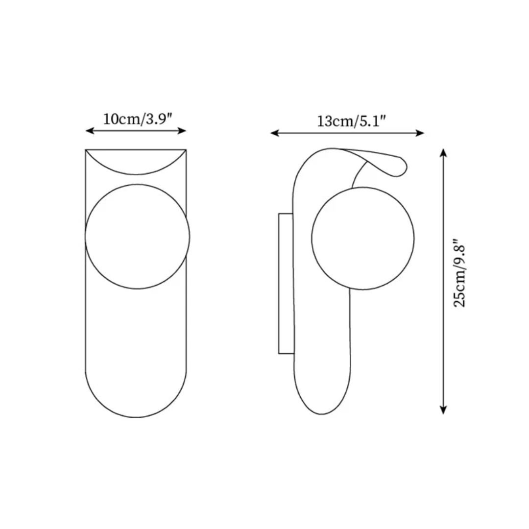 Icar skandinavisk LED-vegglampe | Minimalistisk design i tre