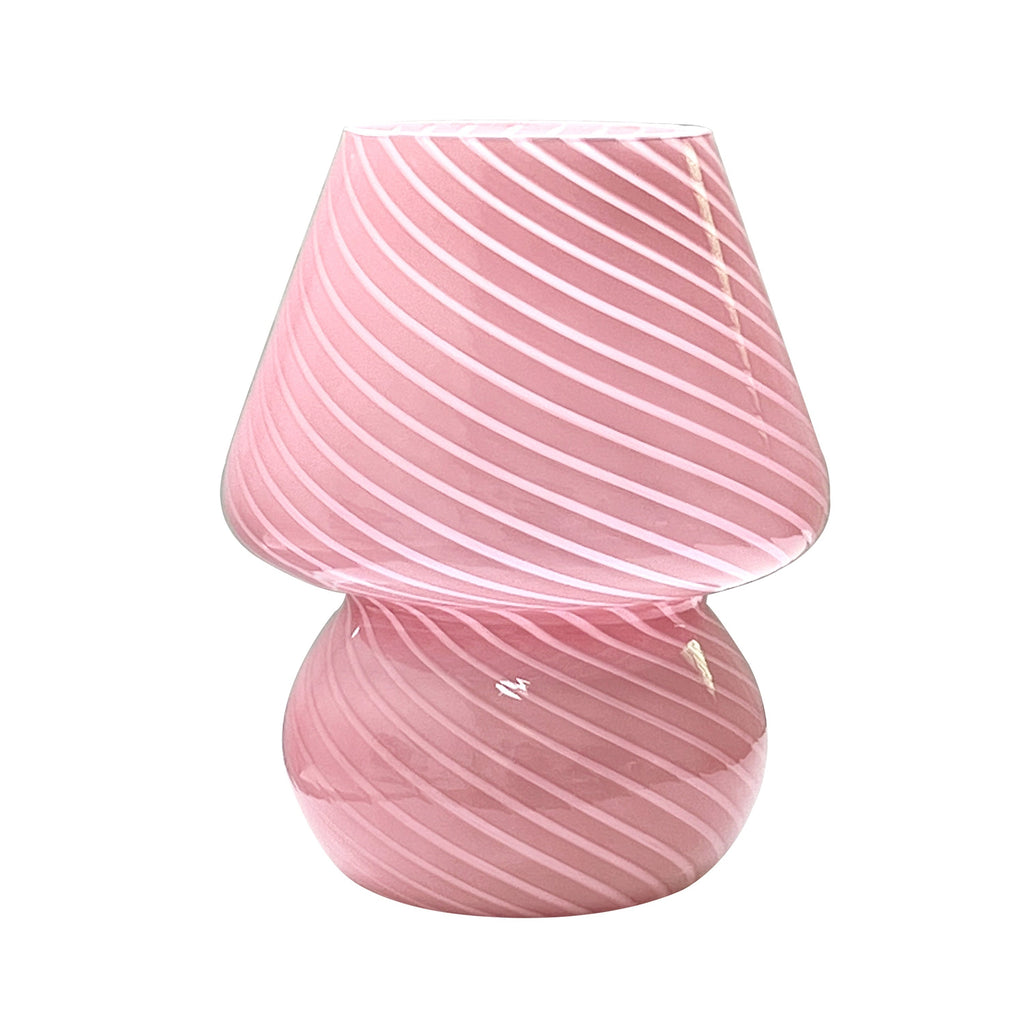Glassoppbordlampe i Murano-stil | USB-dimbar bordlampe