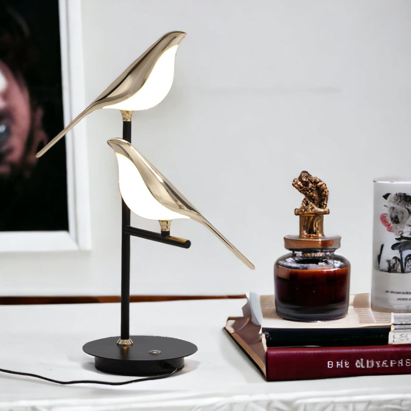 Golden Birdlight vegglampe | Moderne nordisk LED-vegglampe