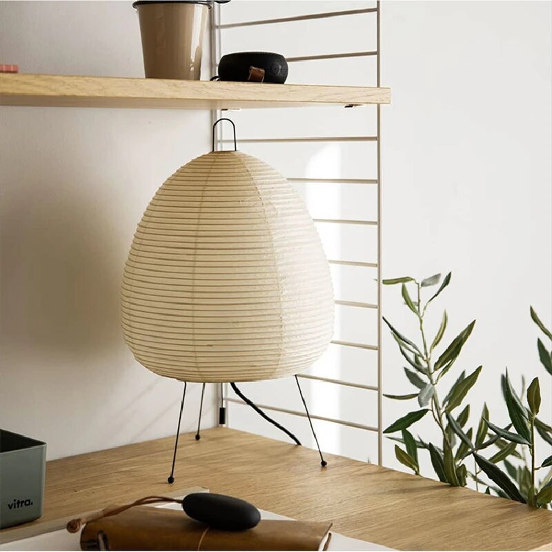 Japansk rispapirlampe | Minimalistisk zen-belysning