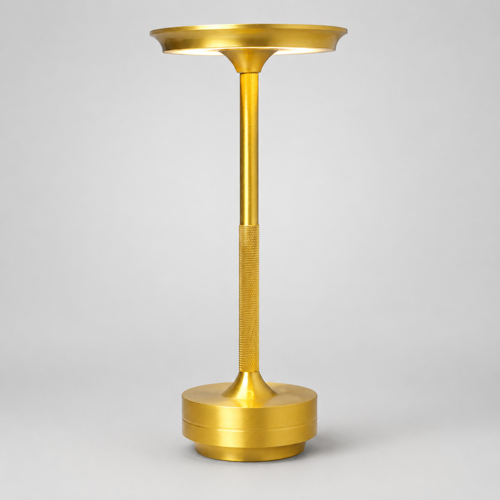 Dimbar trådløs bordlampe | Moderne metalldesign