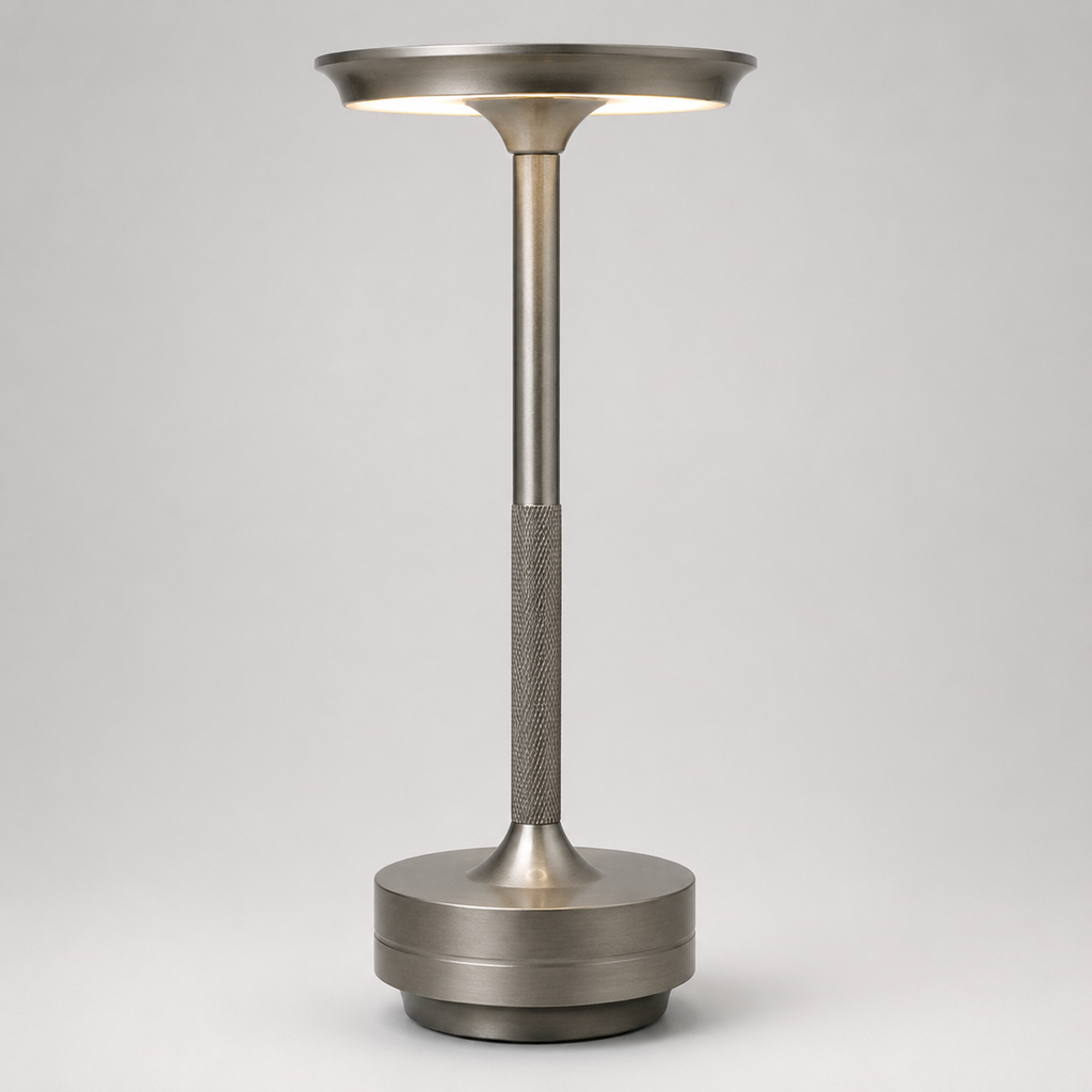 Dimbar trådløs bordlampe | Moderne metalldesign