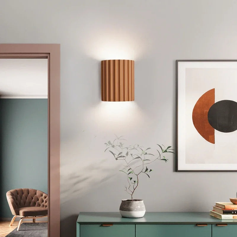 Nordisk moderne resin-vegglampe | Stilig innendørs vegglys