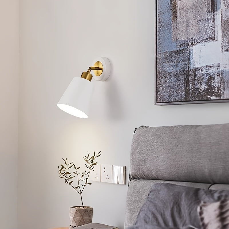 Moderne metallvegglampe | Justerbar lampe for soverom og stue