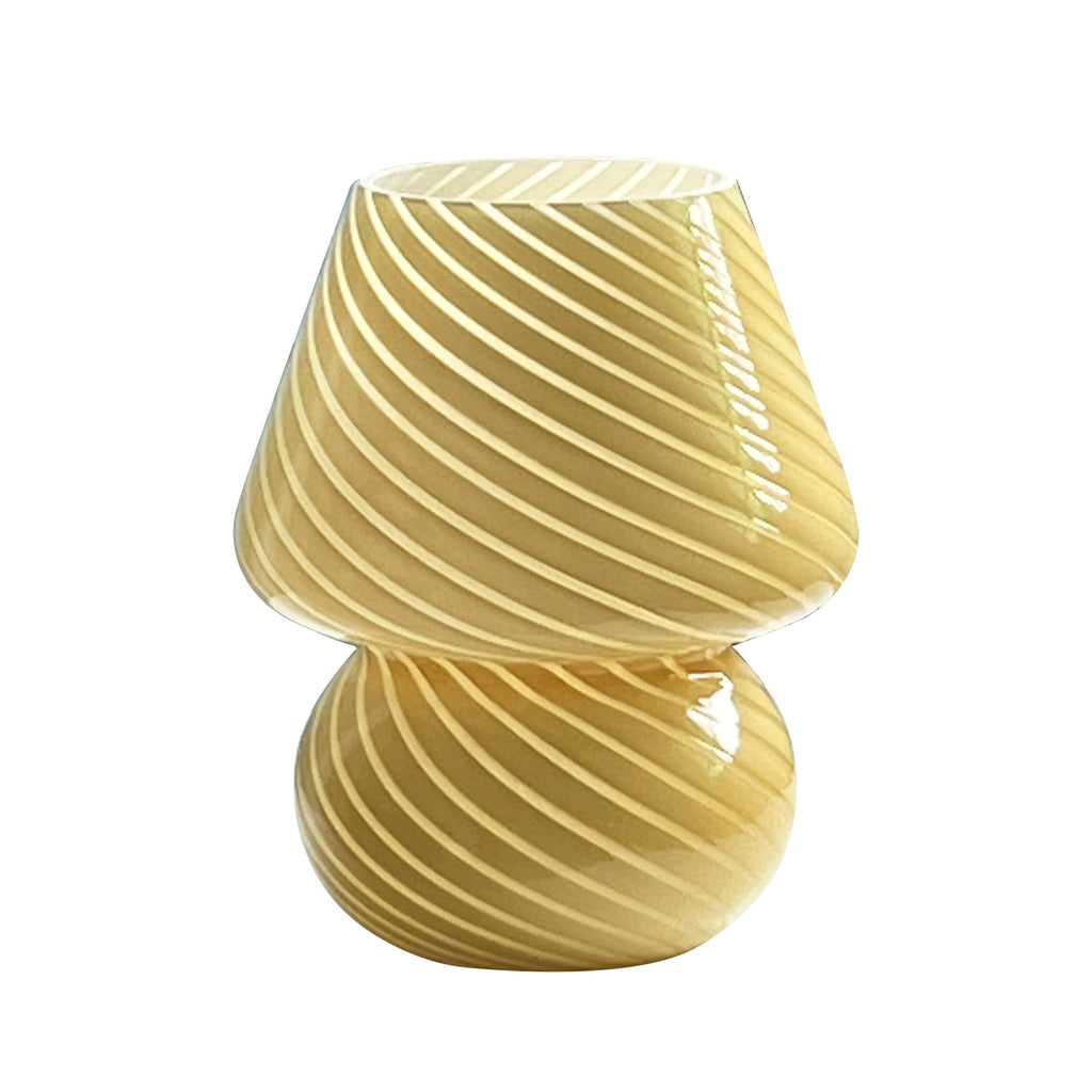 Glassoppbordlampe i Murano-stil | USB-dimbar bordlampe