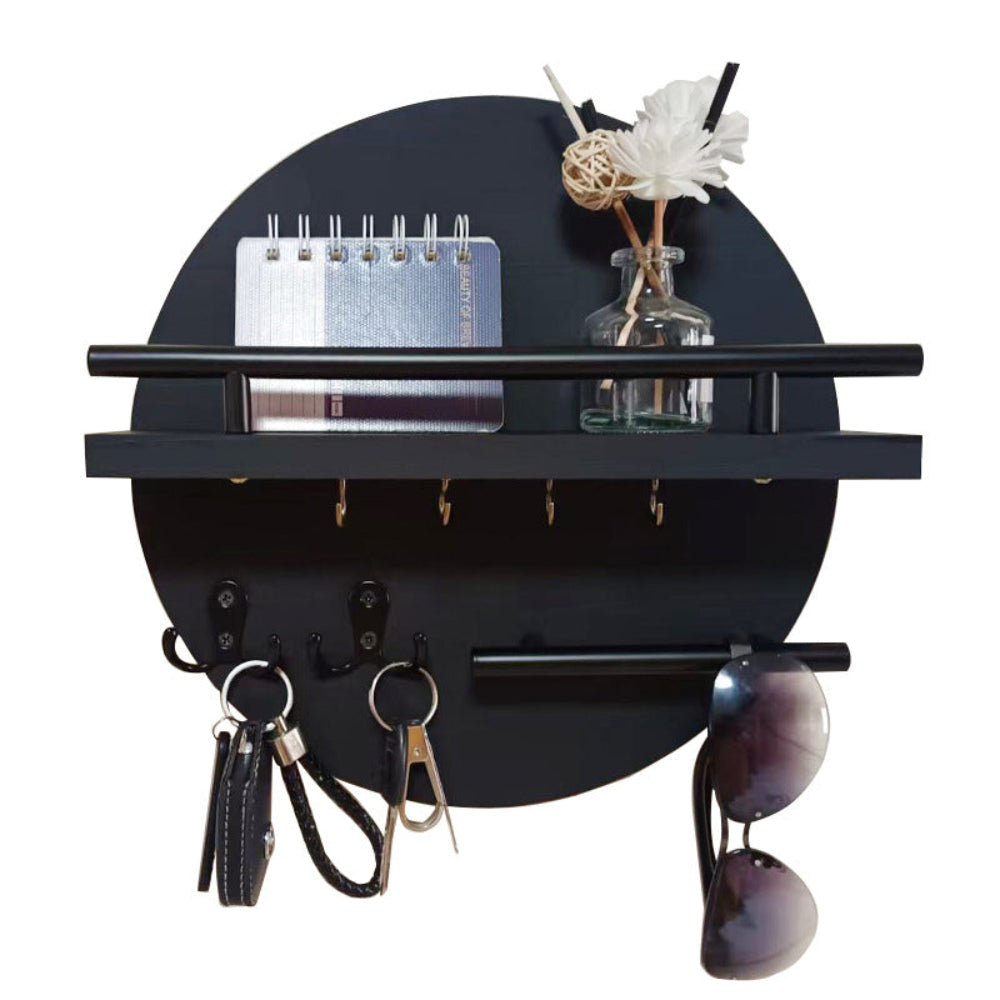 Round Wooden Key Holder | Stylish and Eco-Friendly Wall Organizer
