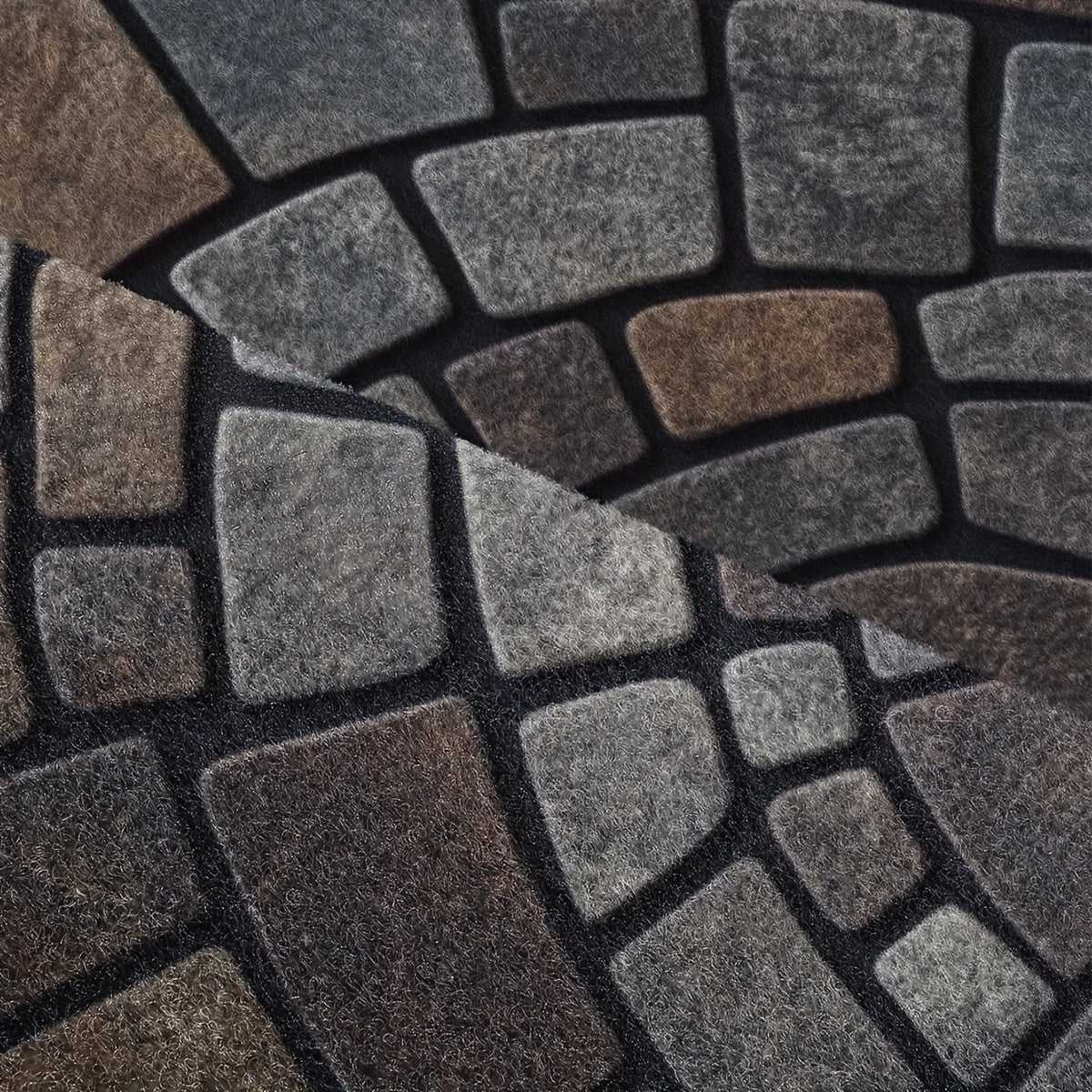 Halvsirkel mosaikkdørmatte | Til inne- og utebruk