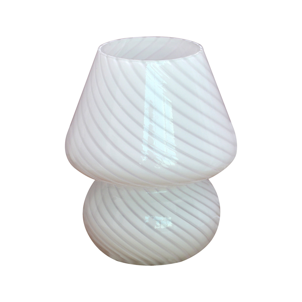 Glassoppbordlampe i Murano-stil | USB-dimbar bordlampe