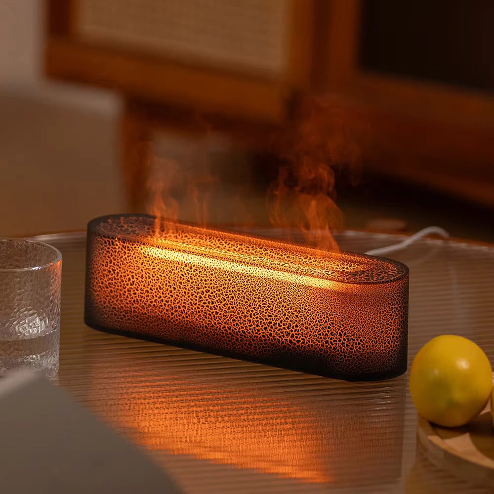 Fargeskiftende luftfukterlampe | Med timer og nattlys-diffusor
