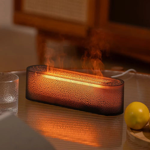 Fargeskiftende luftfukterlampe | Med timer og nattlys-diffusor