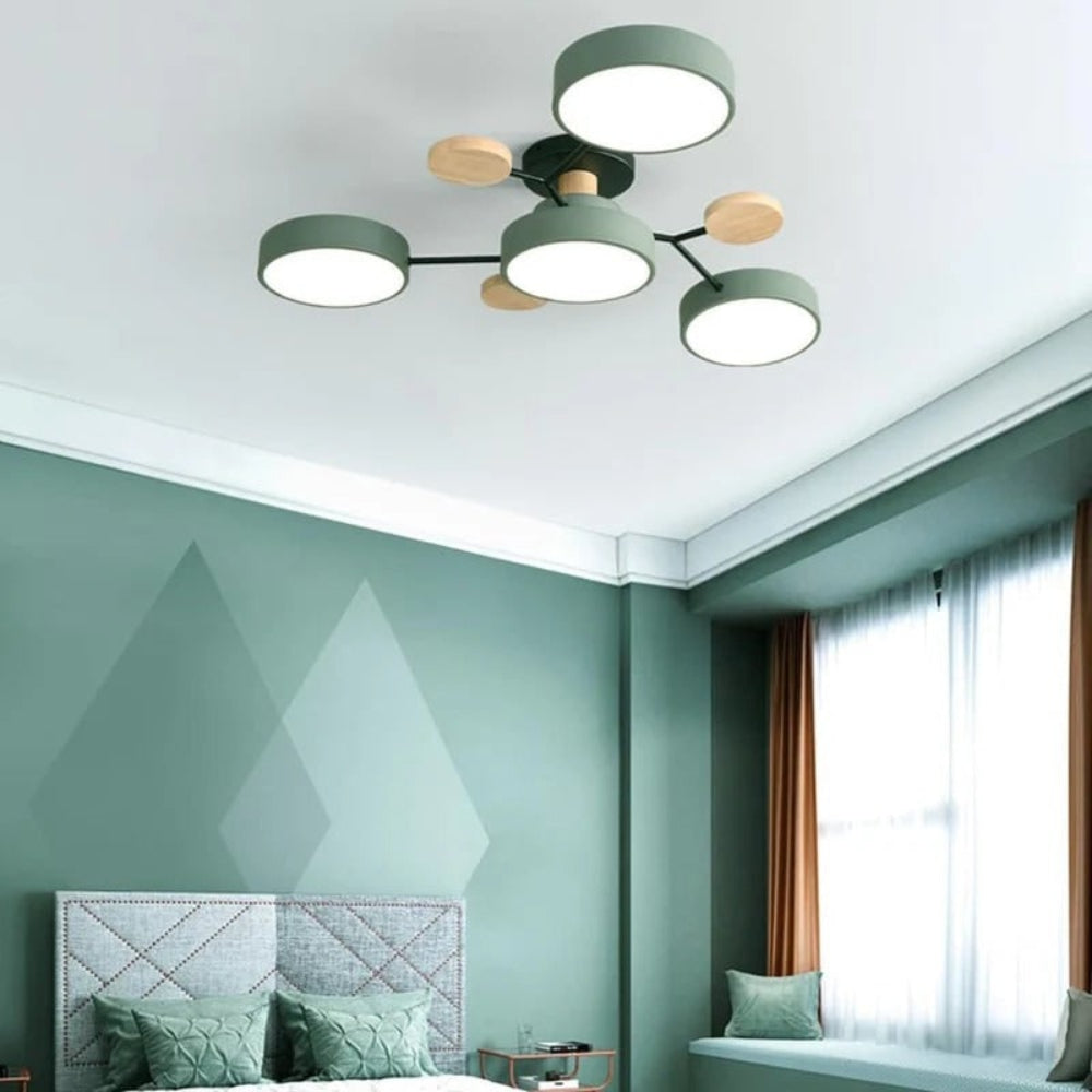 Energieffektiv taklysekrone | Halvinnfelt LED