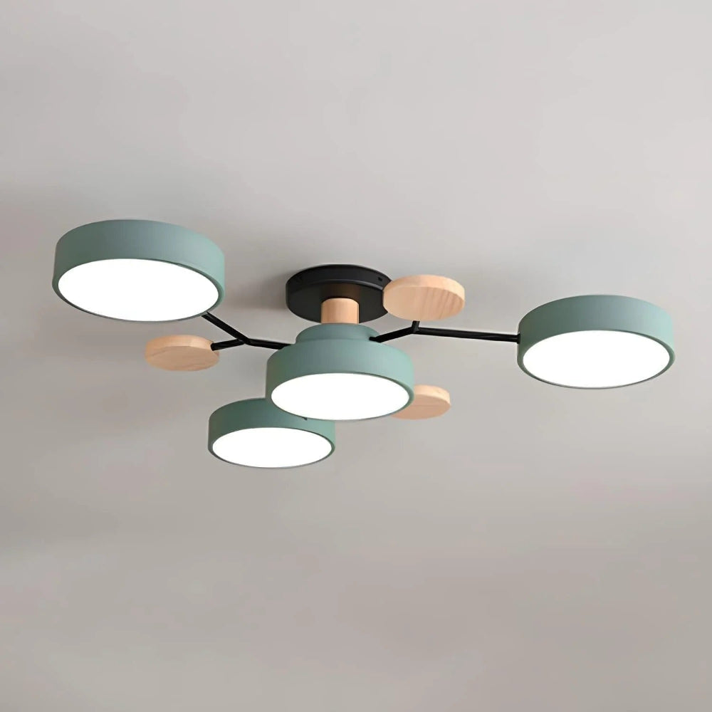Energieffektiv taklysekrone | Halvinnfelt LED