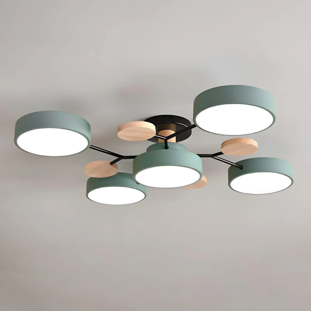 Energieffektiv taklysekrone | Halvinnfelt LED
