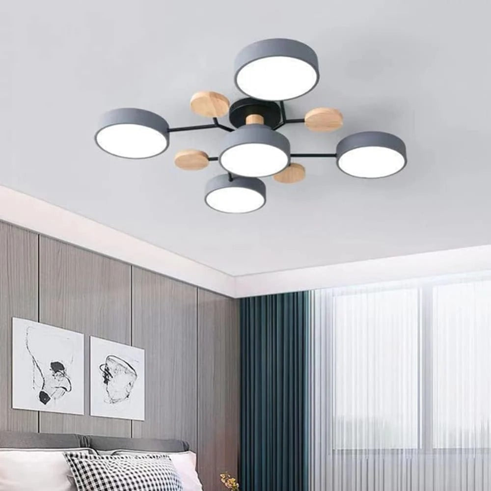 Energieffektiv taklysekrone | Halvinnfelt LED