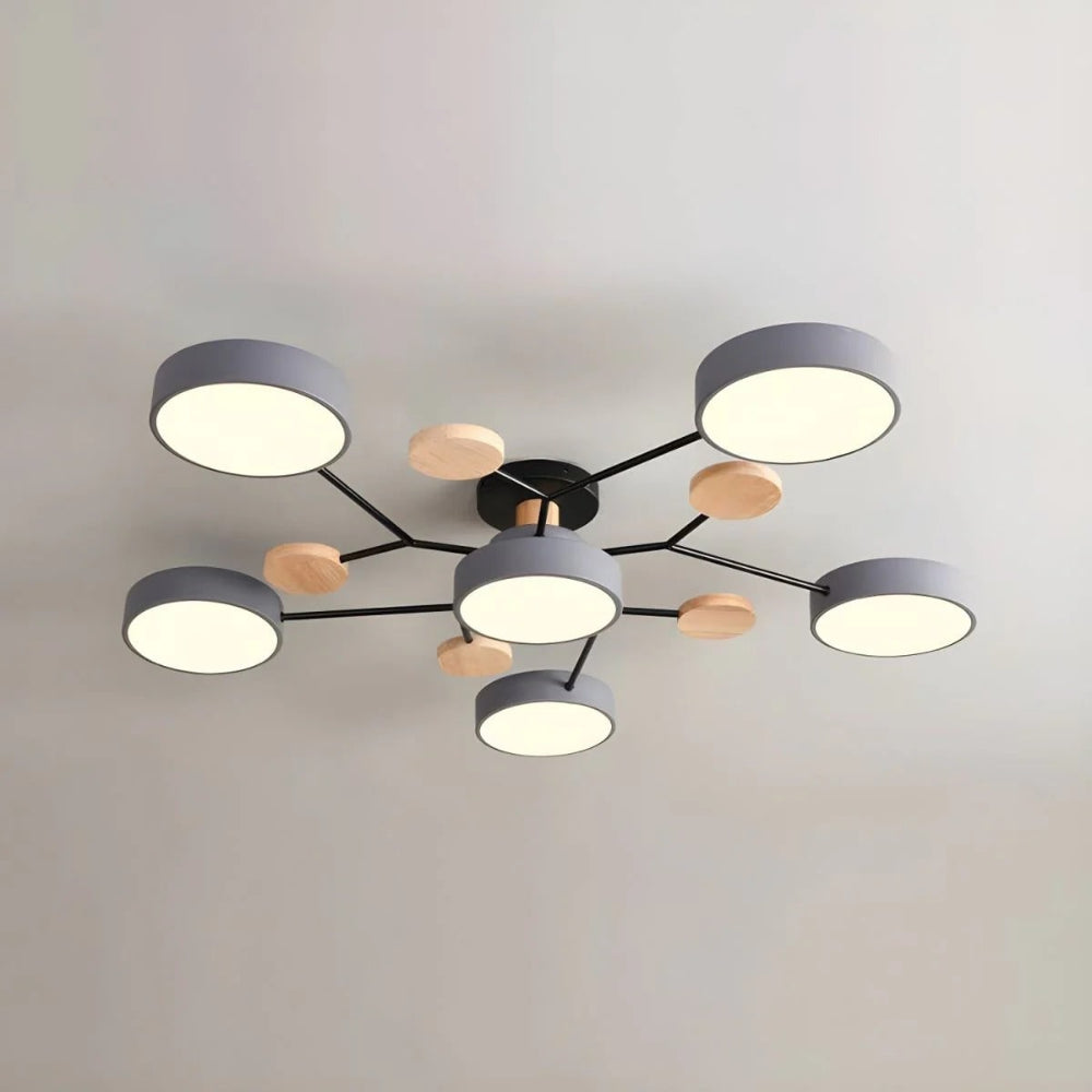 Energieffektiv taklysekrone | Halvinnfelt LED