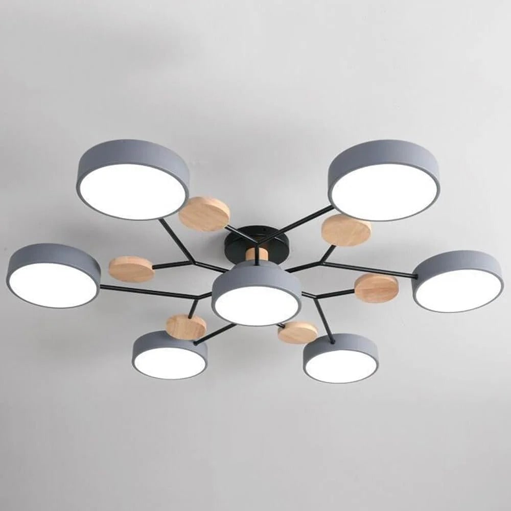 Energieffektiv taklysekrone | Halvinnfelt LED