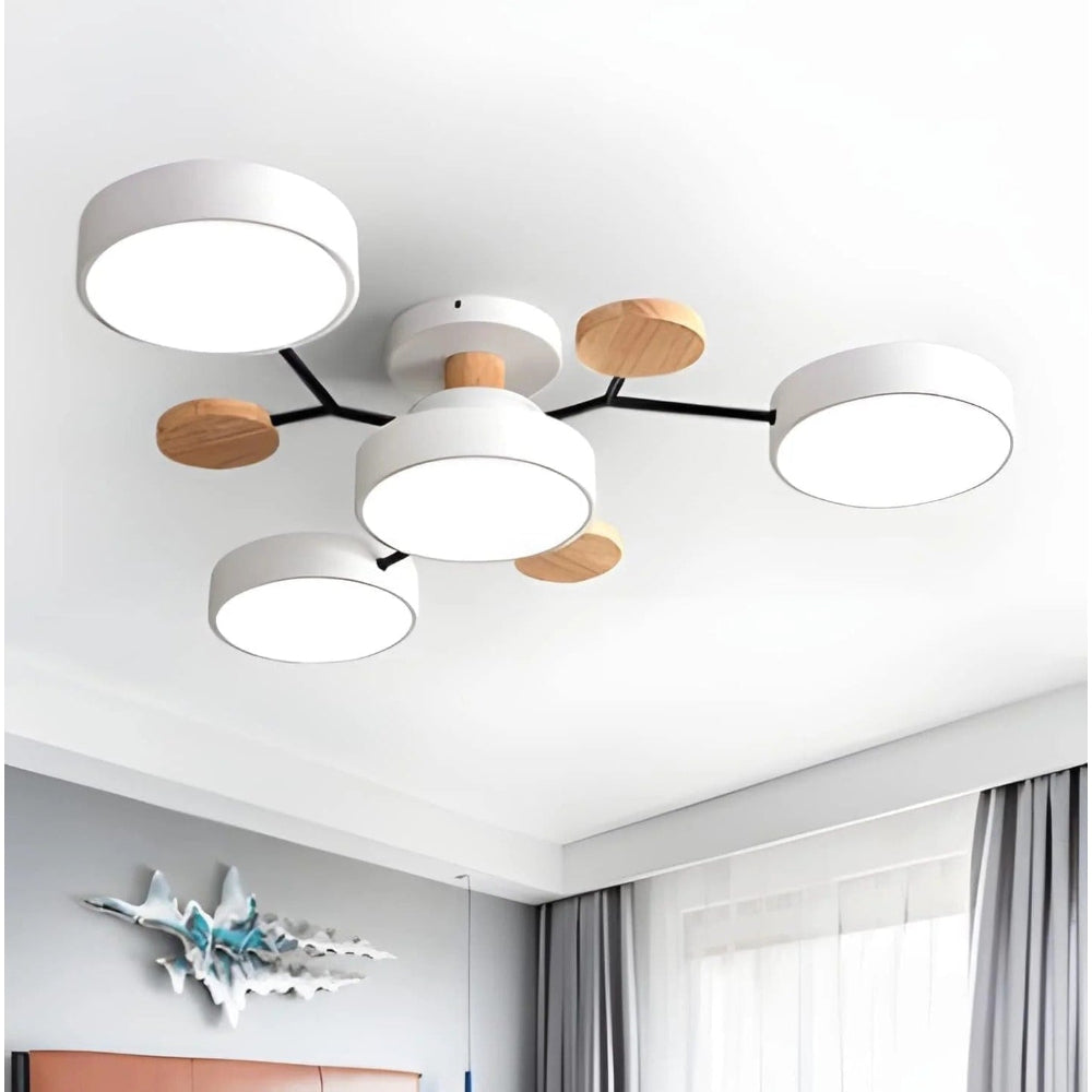 Energieffektiv taklysekrone | Halvinnfelt LED