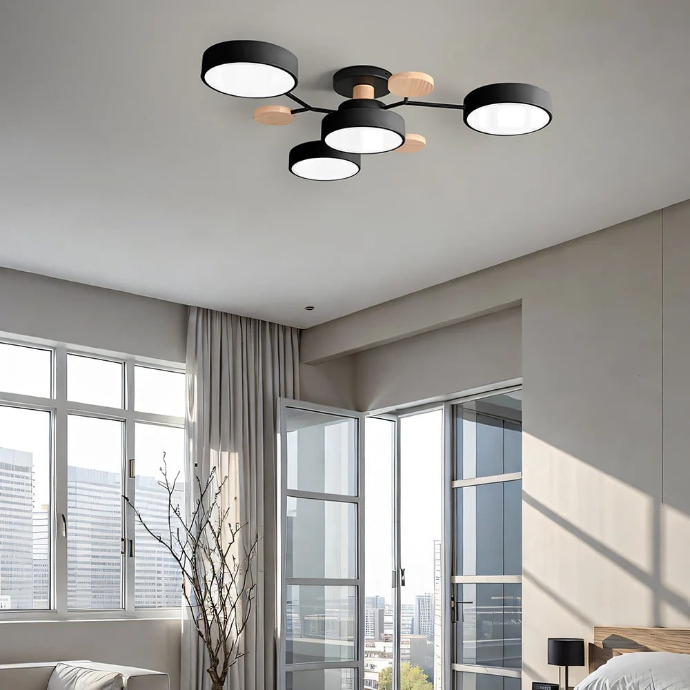 Energieffektiv taklysekrone | Halvinnfelt LED