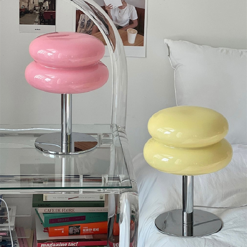 Italiensk designer glassbordlampe | Moderne retro stemningslys