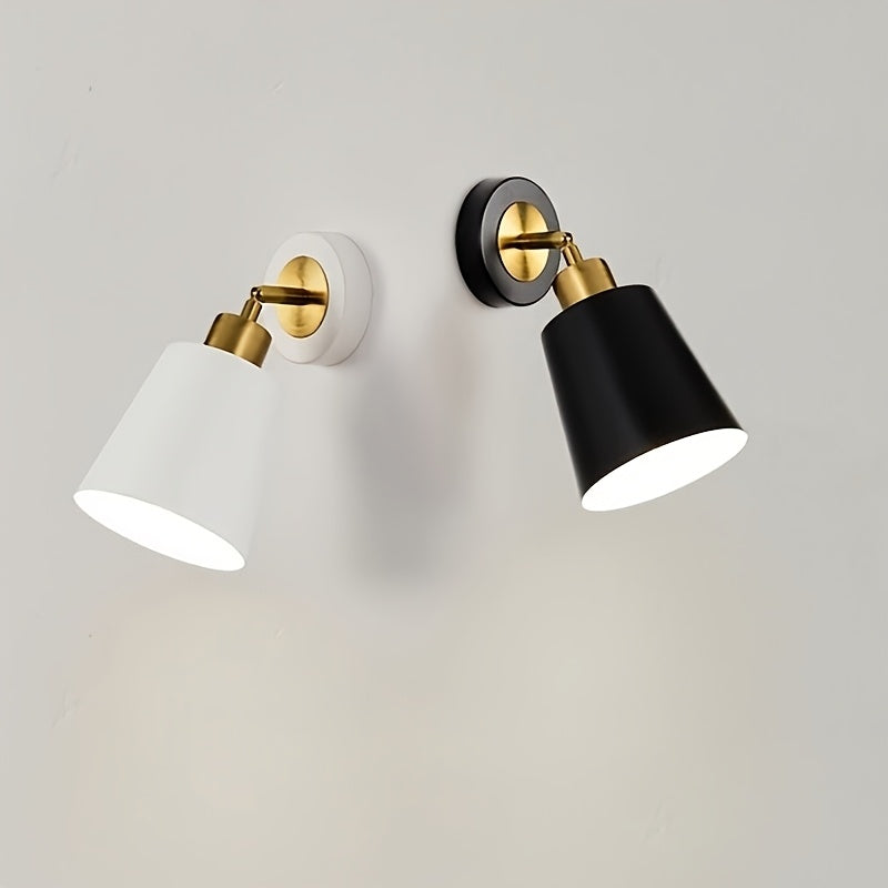 Moderne metallvegglampe | Justerbar lampe for soverom og stue