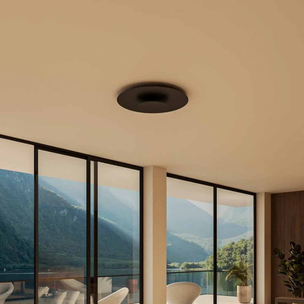 Innfelt LED-taklampe | Moderne rundt slankt panel