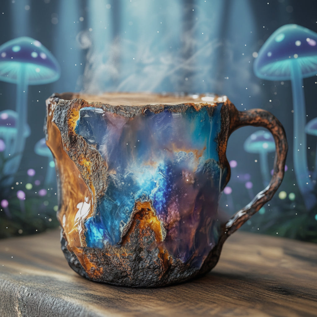Isolert kaffekopp | Håndlaget krystallkrus med unikt design