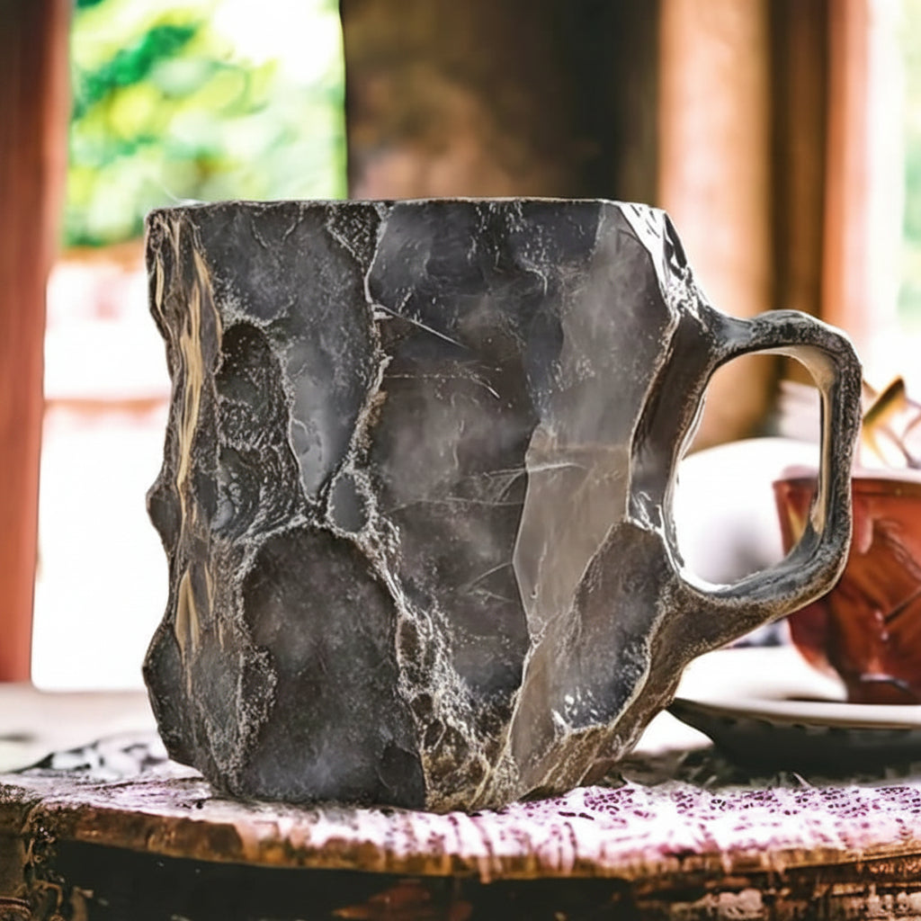 Isolert kaffekopp | Håndlaget krystallkrus med unikt design