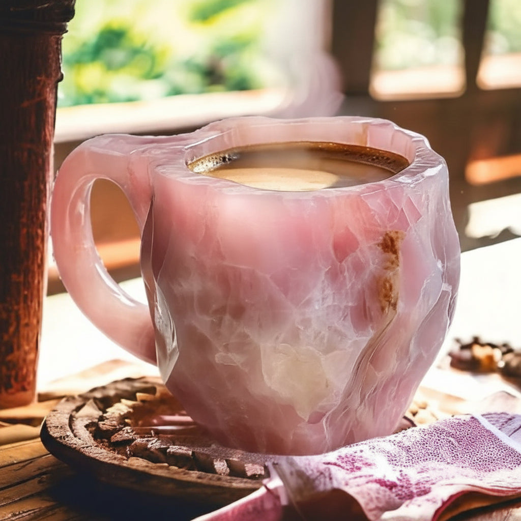 Isolert kaffekopp | Håndlaget krystallkrus med unikt design