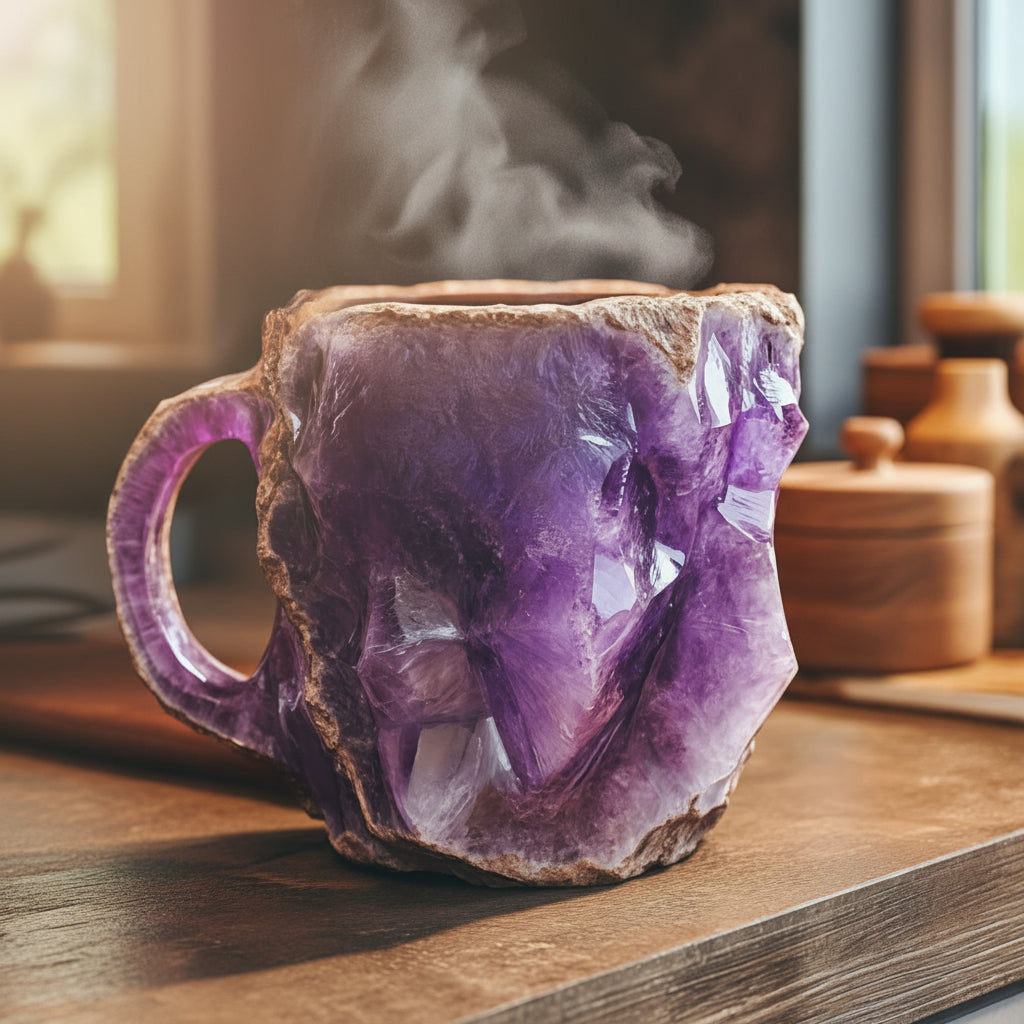 Isolert kaffekopp | Håndlaget krystallkrus med unikt design