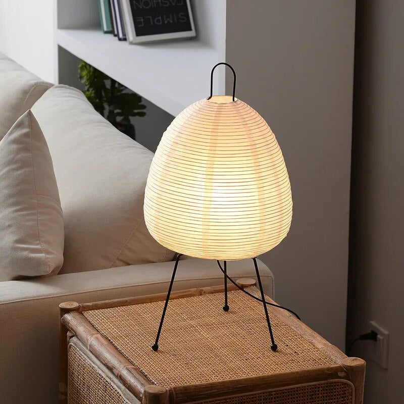 Japansk rispapirlampe | Minimalistisk zen-belysning